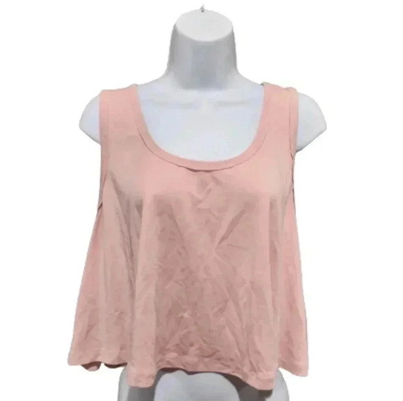 Fabletics Flowy Boxy Cropped Pink Tank Top Size XL - Picture 1 of 3